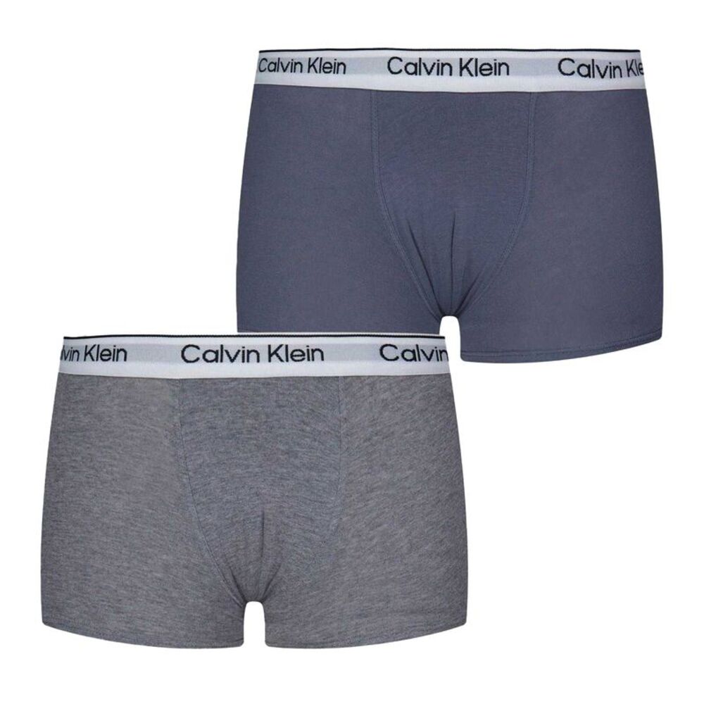 Calvin Klein Boys Boxer Shorts (Pack of 2) / Charcoal/Gray
